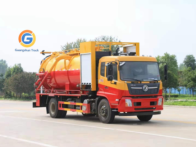 Dongfeng Tianjin Guoliu 15 Square Cleaning And Suction Truck