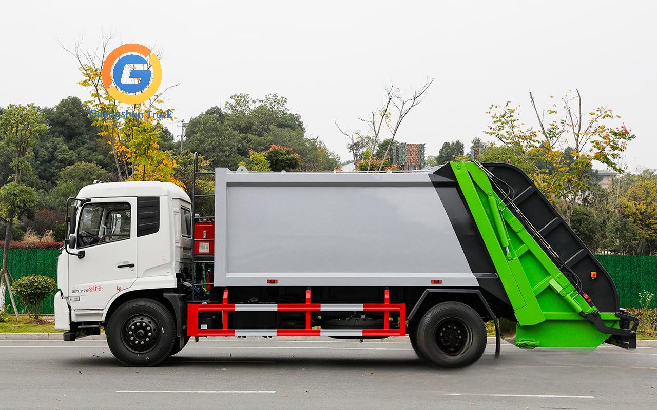 Dongfeng Tianjing 4X2 14CBM Compressed Garbage Truck 